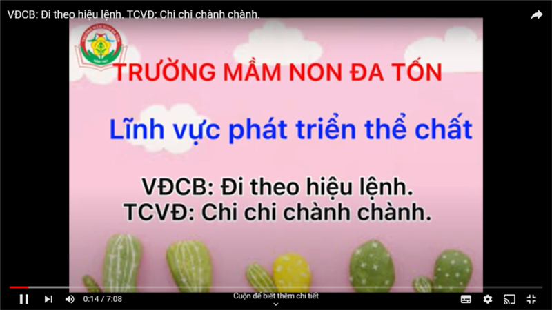 Vận động: Đi theo hiệu lệnh_GV Trần Thị Hà